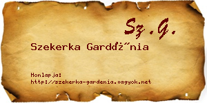 Szekerka Gardénia névjegykártya